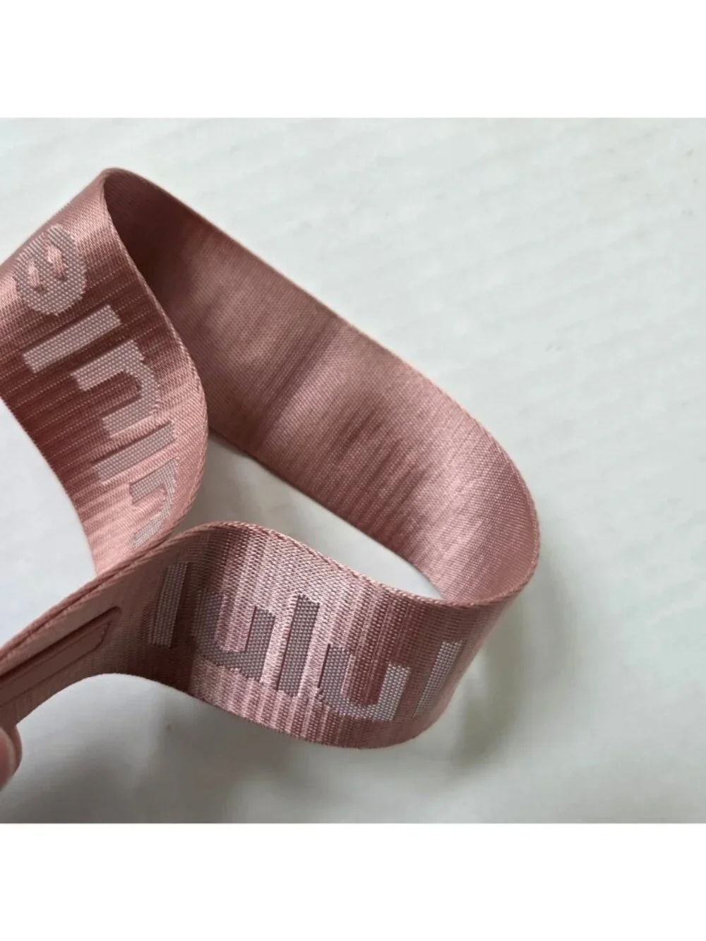 Lululemon Never Lost Keychain Pink Rose Silver Hardware 12